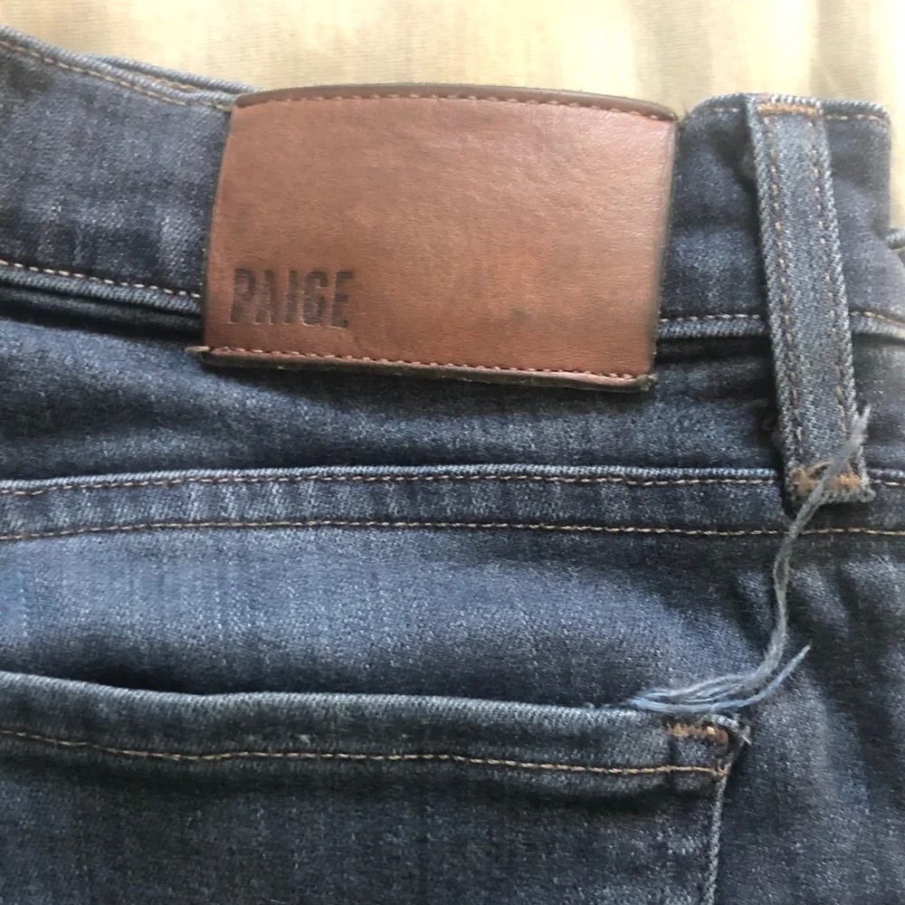 PAIGE Men's Slim Straight Jeans - Dark Blue